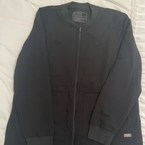 Figs - Bellery Scrub Jacket - Black, Size Medium